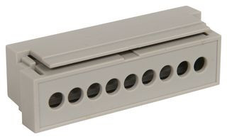Bud Industries DMB-4771-TGH DMB Series DIN Rail Enclosures, Pre Drilled, 9 Terminals | American Cable Assemblies